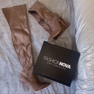 OVER the knee high boots ~ FASHIONNOVA ✨